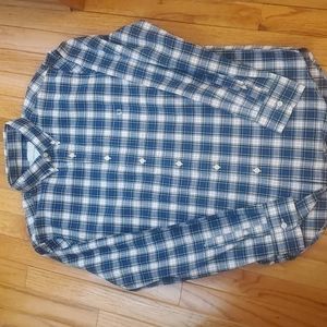 Mens long sleeve collar button up shirt